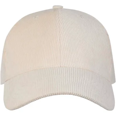 Mula Hutton 6 panel 280 g/m² recycled corduroy cap (Sandstone)