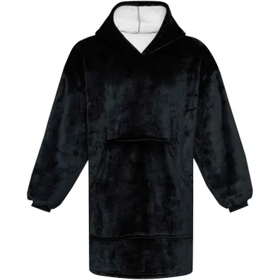 Mula Denali GRS hoodie blanket (Solid Black)