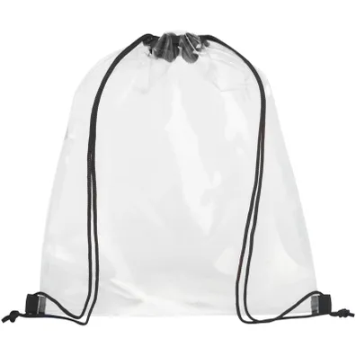Mula Lancaster transparent drawstring bag 5L (Solid Black)