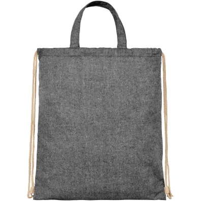 Mula Pheebs 210 g/m² recycled drawstring bag 6L (Heather Black)
