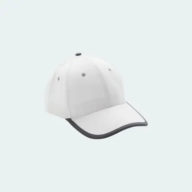 Mula Impact AWARE™ 280gr Brushed rCotton 6 Panel Contrast Cap (White)