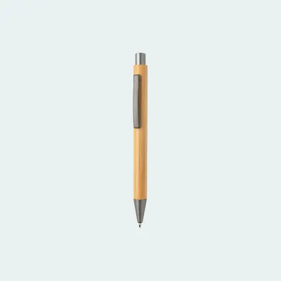 Mula Slim Design Bamboo Pen (Brown)