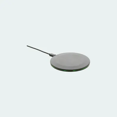 Mula 15W Wireless Fast Charger made from recycled RCS plastic (Black)