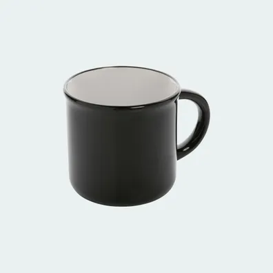 Mula Vintage Ceramic Mug, 280ml (Black)