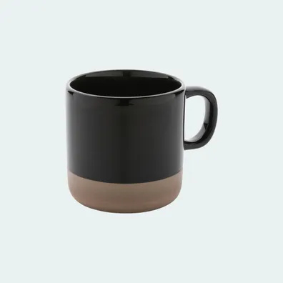 Mula Cup made of glazed ceramic, 360ml (Black)