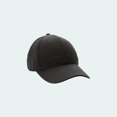 Mula Impact 6 Panel Cap made from 280gr rCotton with AWARE™ Tracer (Black)
