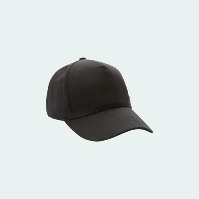 Mula Impact 5 Panel Cap made of 280gr rCotton with AWARE™ Tracer (Black)