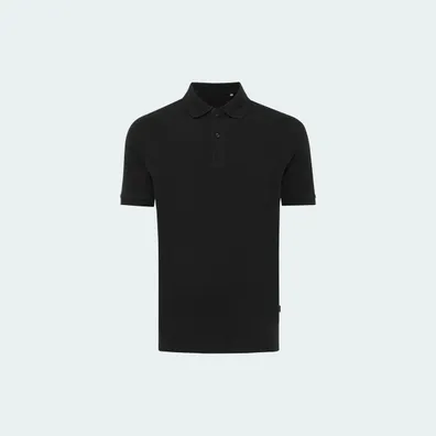 Mula IQONIQ Yosemite Piqué Polo Shirt made from Recycled Cotton (Black)