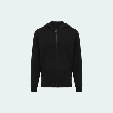 Mula IQONIQ Abisko Zip Hooded Sweatshirt made of Recycled Cotton (Black)