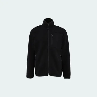 Mula IQONIQ Diran Fleece Jacket made of Recycled Polyester Flor (Black)
