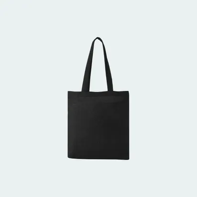 Mula Madras 140 g/m² cotton tote bag 7L (Solid Black)