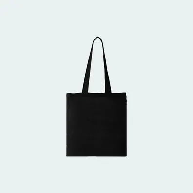 Mula Carolina 100 g/m² cotton tote bag 7L (Solid Black)