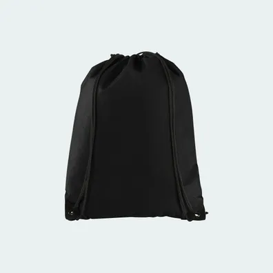 Mula Evergreen non-woven drawstring bag 5L (Solid Black)