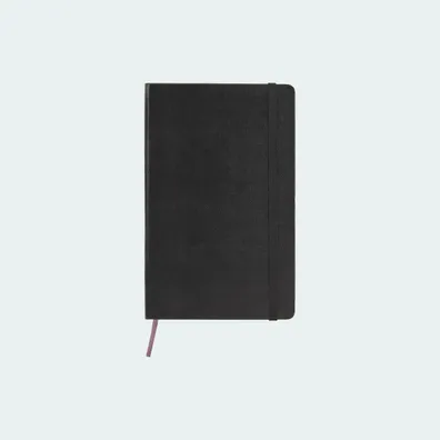 Mula Moleskine Classic L hard cover notebook - ruled (Solid Black)