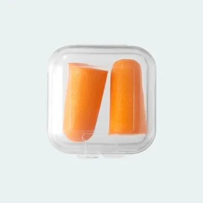 Mula Serenity earplugs with travel case (Orange)