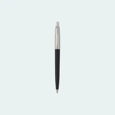 Mula Parker Jotter Recycled ballpoint pen (blue ink) (Solid Black)