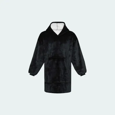 Mula Denali GRS hoodie blanket (Solid Black)