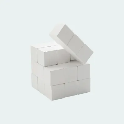Mula wooden puzzle in canvas bag (White)