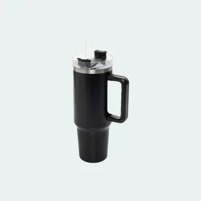 Mula Peakflow Cup made of RCS Recycled Stainless Steel 1200ml (Black)