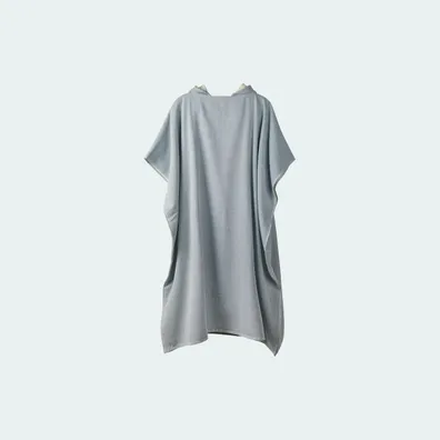 Mula VINGA Tolo Hamam Terry Cloth Beach Poncho (Navy Blue)