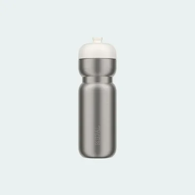 Mula Mepal Pull 800 ml stainless steel sport bottle (White)