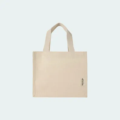 Mula Odessa 220 g/m² GRS recycled cotton mini gusset tote bag 9L (Natural)