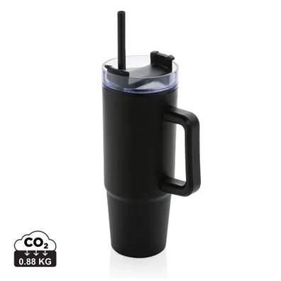 Mula Tana Cup made of RCS recycled plastic with handle 900ml (Black)