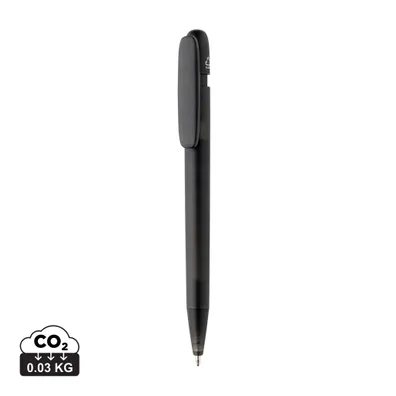 Mula Devin transparent pen made from GRS certified recycled ABS (Black)