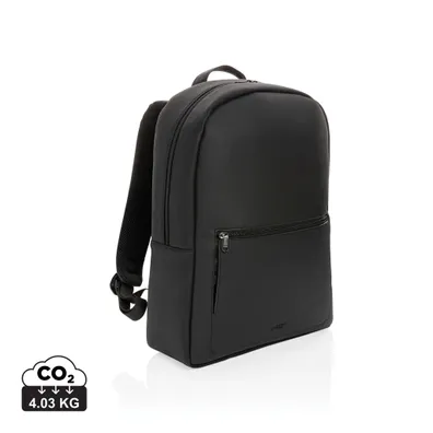 Mula Swiss Peak Deluxe PU Laptop Backpack, PVC-free (Black)