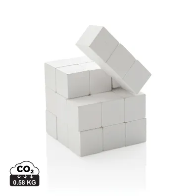 Mula wooden puzzle in canvas bag (White)