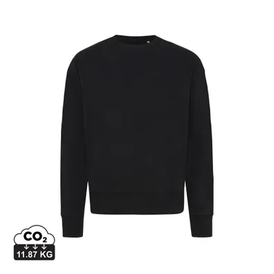 Mula IQONIQ Kruger Relax-Roundneck-Sweater made of recycled cotton (Black)