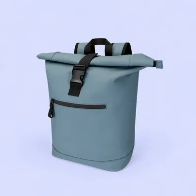 Mula Resi Plus 15" GRS recycled roll-top backpack 18L (Hale Blue)