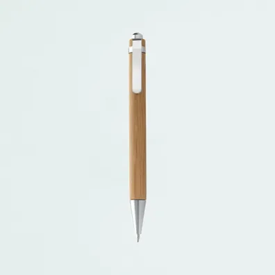 Mula Celuk bamboo ballpoint pen (black ink) (Natural)