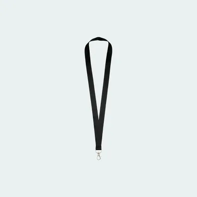Mula Impey lanyard with convenient hook (Solid Black)