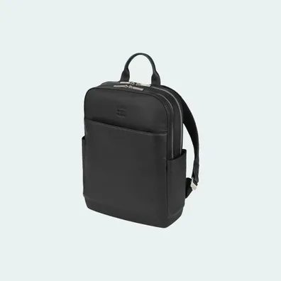 Mula Moleskine Classic Pro leather backpack (Solid Black)