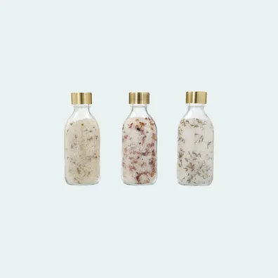 Mula Wellmark Just Relax 3-piece 200 ml bath salt gift set (Transparent Clear)