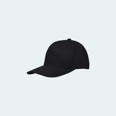 Mula Onyx 5 panel Aware™ recycled cap (Solid Black)