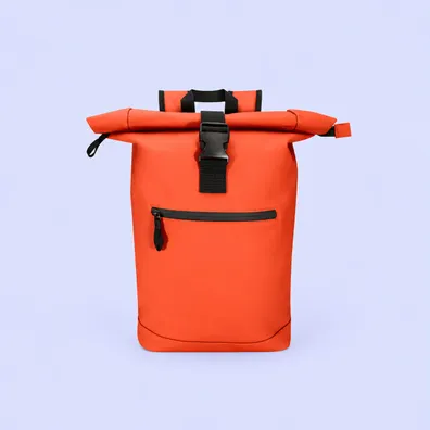 Mula Resi Plus 15" GRS recycled roll-top backpack 18L (Brick)