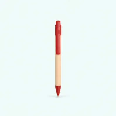 Mula Liliana sugarcane paper ballpoint pen (blue ink) (Brick)