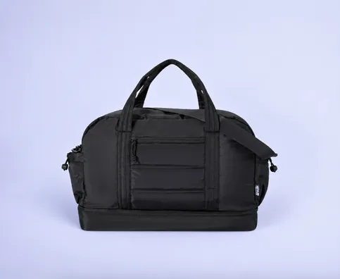 Mula Puffer GRS recycled duffel bag with insulated bottom 30L  (Black)